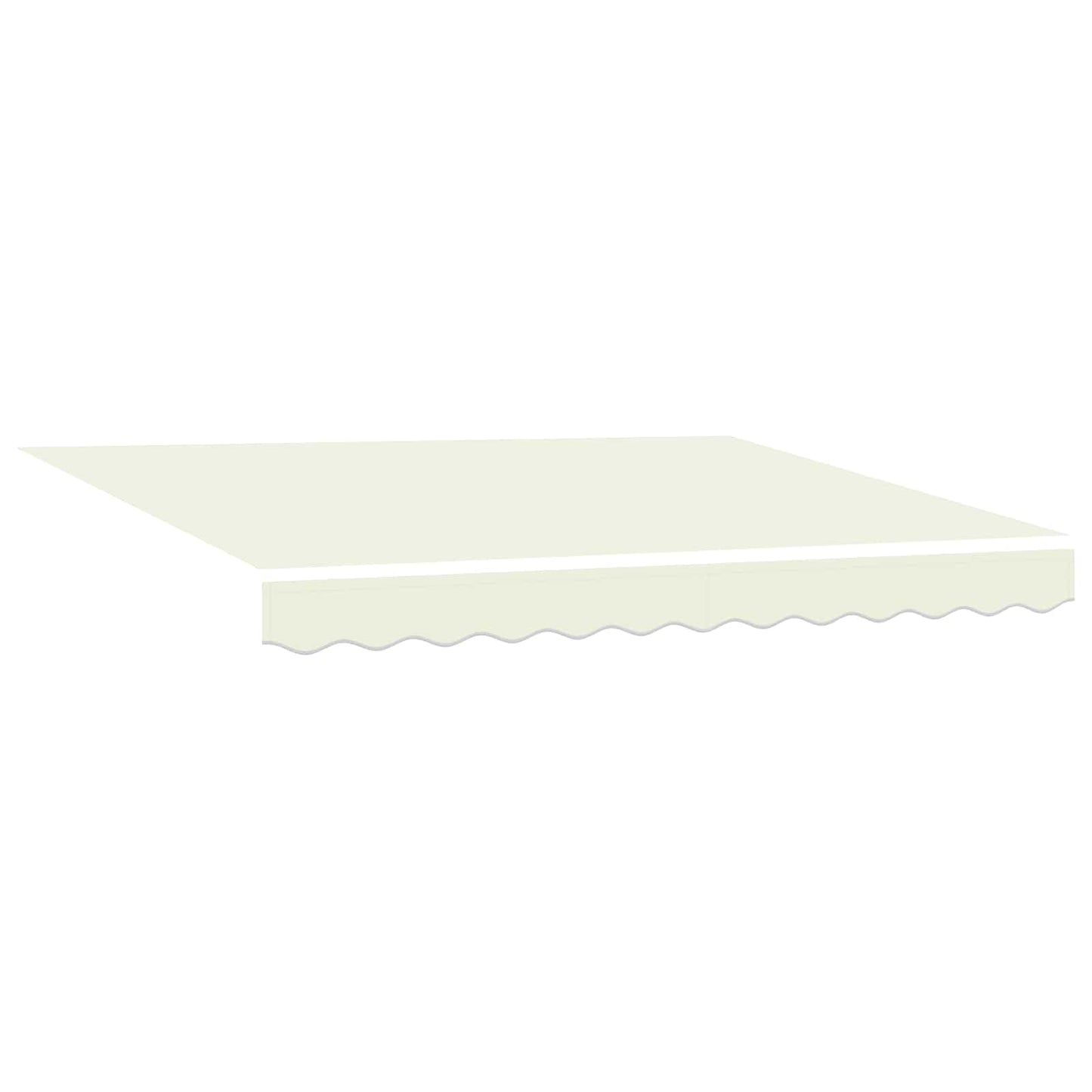 vidaXL Electric Retractable Awning Cream and White 3.5 x 2.5 m
