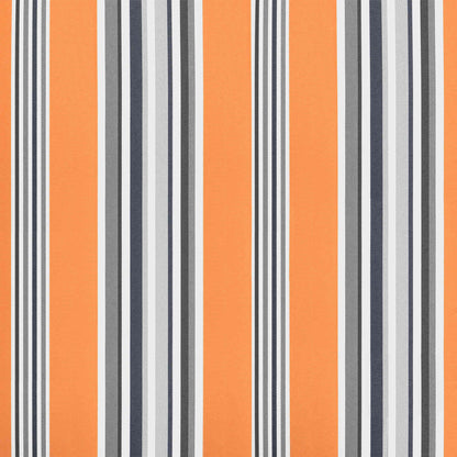 vidaXL Electric Retractable Awning Blue, Orange and White 3.5 x 2.5 m