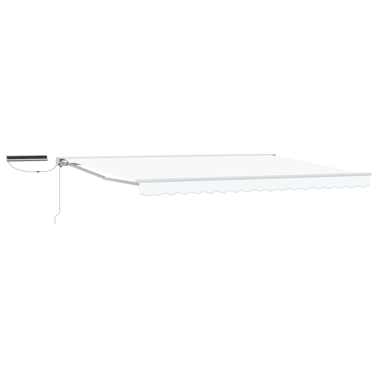 vidaXL Electric Retractable Awning White 4 x 3.5 m