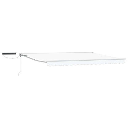 vidaXL Electric Retractable Awning White 4 x 3.5 m