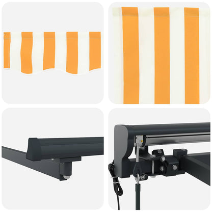 vidaXL Electric Retractable Awning 3 x 2 m Polyester with PU coating