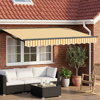 vidaXL Electric Retractable Awning 3 x 2 m Polyester with PU coating