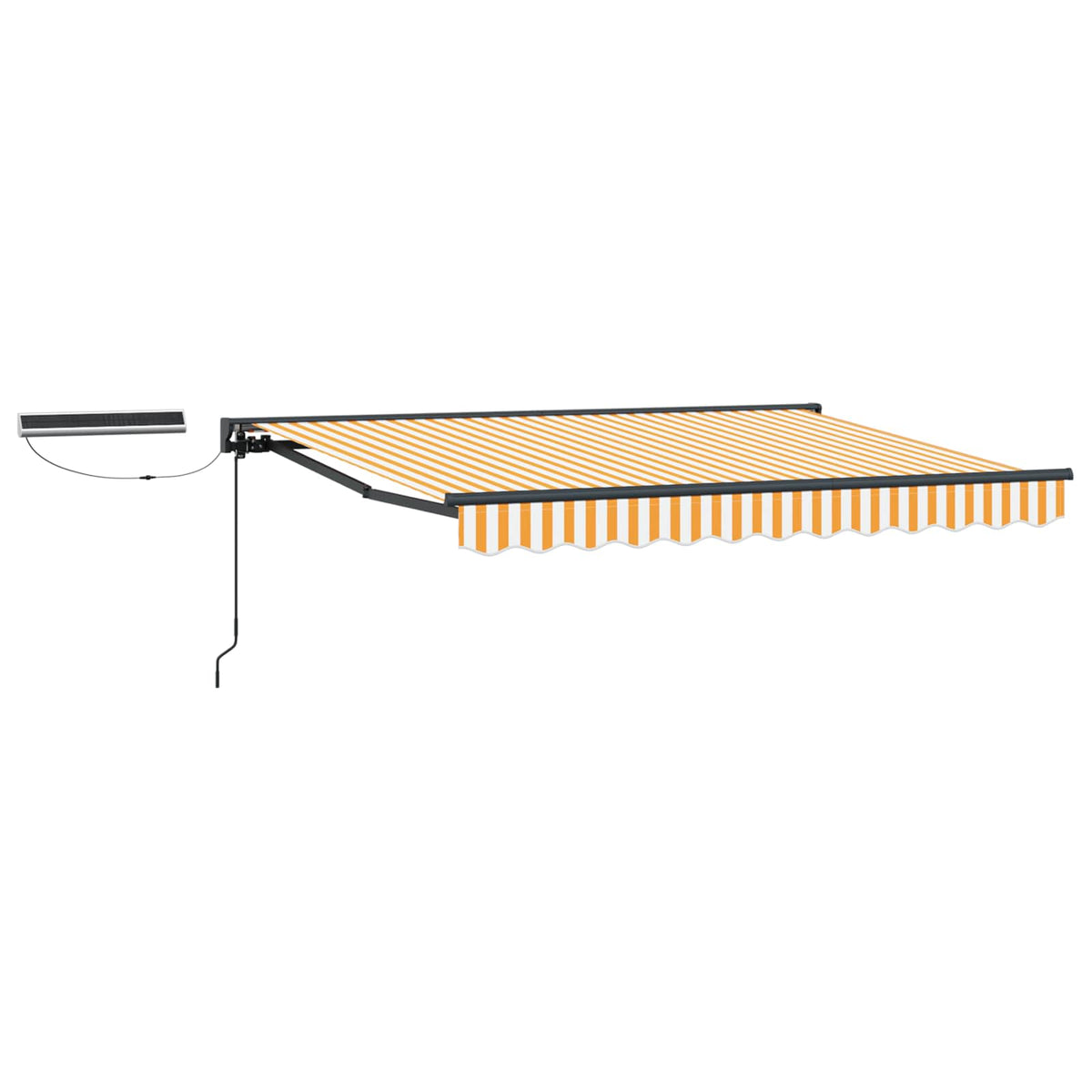 vidaXL Electric Retractable Awning 3.5 x 2 m Polyester with PU coating