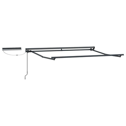 vidaXL Electric Retractable Awning Burgundy and Anthracite 3.5 x 2 m
