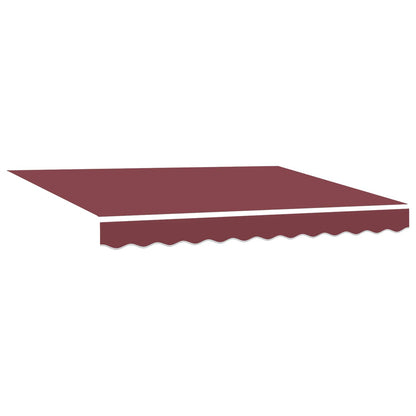 vidaXL Electric Retractable Awning Burgundy and Anthracite 3.5 x 2 m