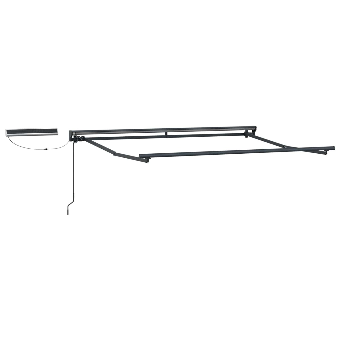 vidaXL Electric Retractable Awning Beige and Anthracite 3.5 x 2 m
