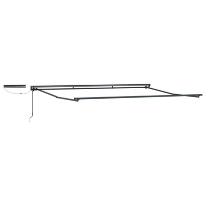 vidaXL Electric Retractable Awning Brown and Anthracite 4 x 2 m