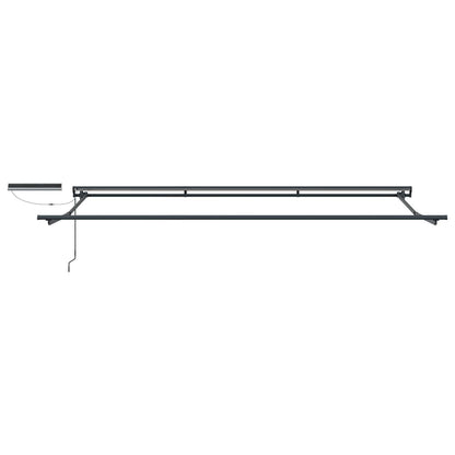vidaXL Electric Retractable Awning Brown and Anthracite 4 x 2 m