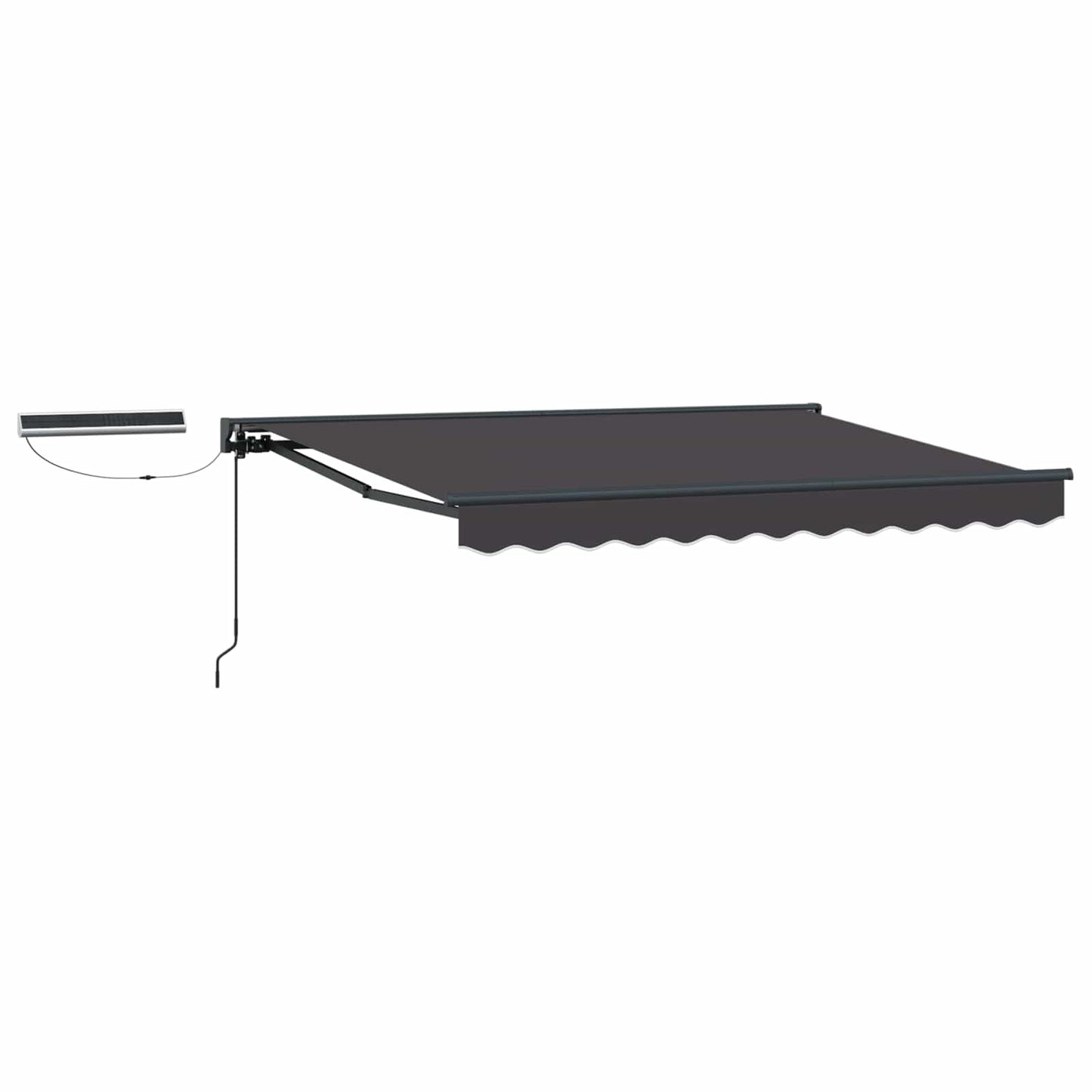 vidaXL Electric Retractable Awning Anthracite 3 x 2.5 m