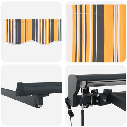 vidaXL Electric Retractable Awning 3.5 x 2.5 m