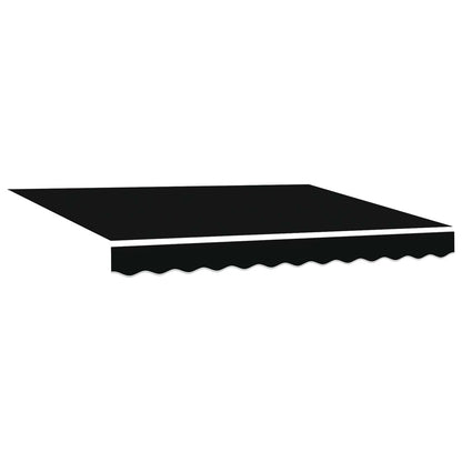 vidaXL Electric Retractable Awning Black and Anthracite 3.5 x 2.5 m