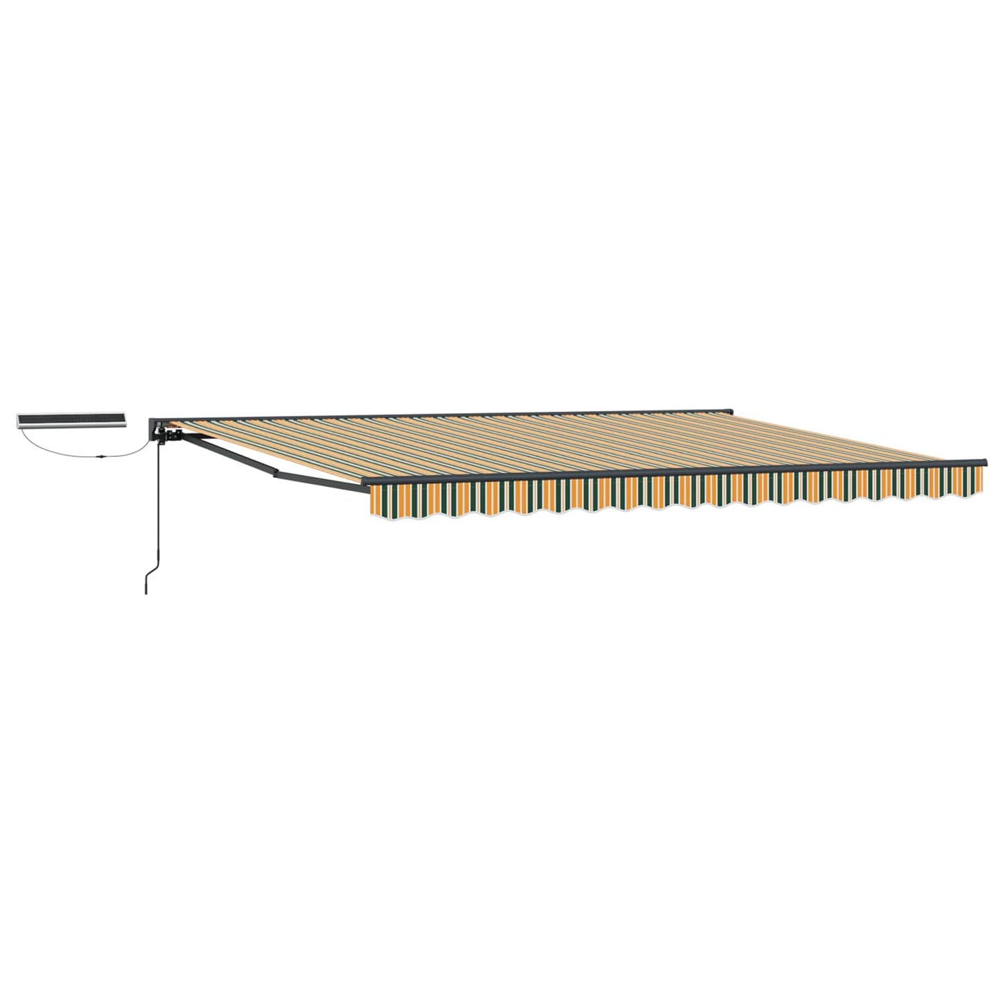 vidaXL Electric Retractable Awning 4 x 3 m Polyester with PU coating