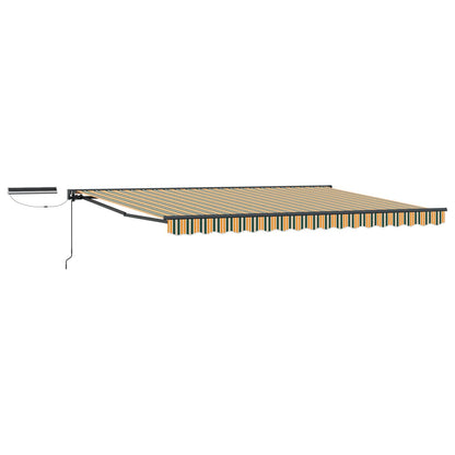 vidaXL Electric Retractable Awning 4 x 3 m Polyester with PU coating