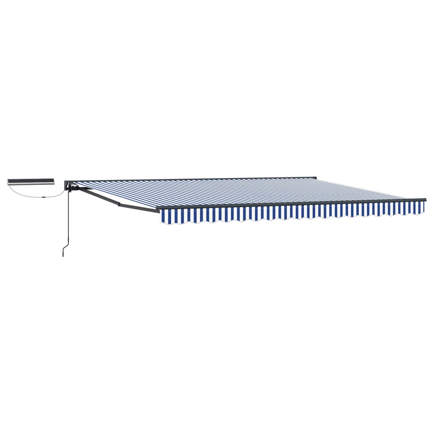 vidaXL Electric Retractable Awning 4.5 x 3 m Polyester with PU coating