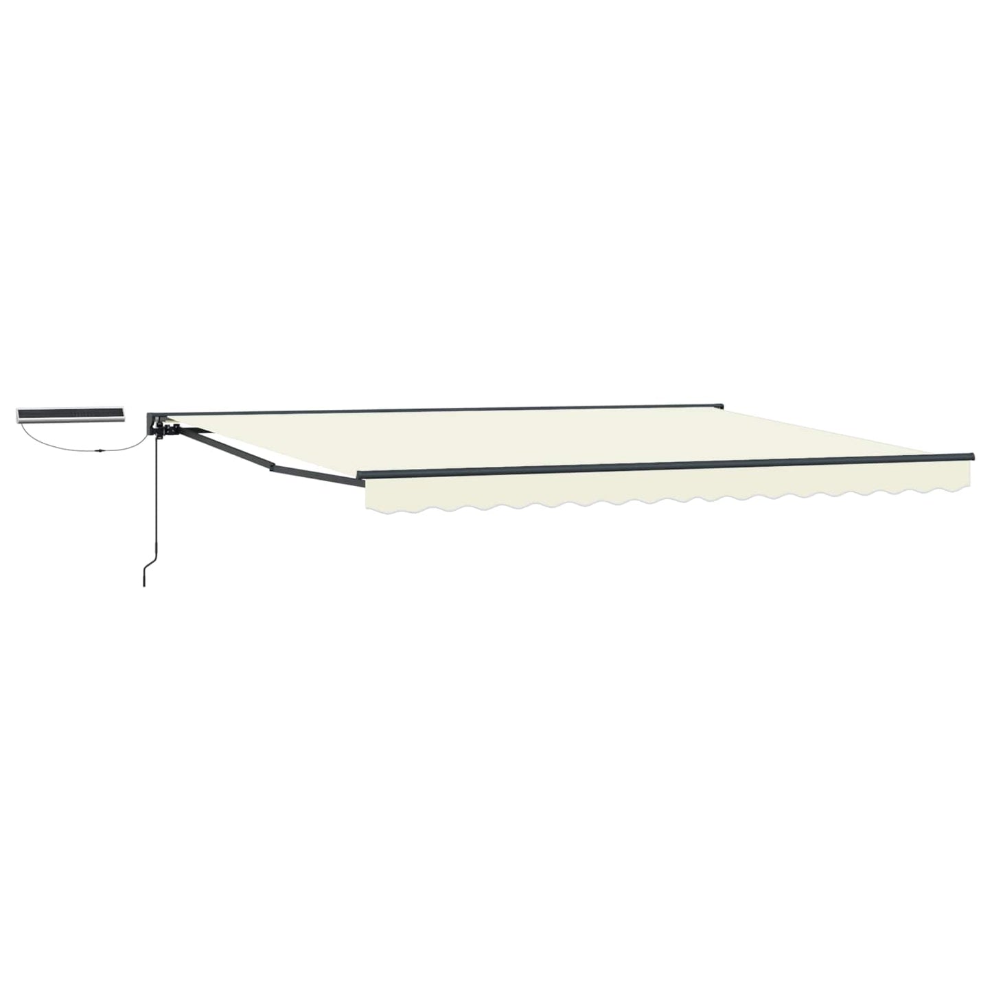 vidaXL Electric Retractable Awning Cream and Anthracite 4.5 x 3 m