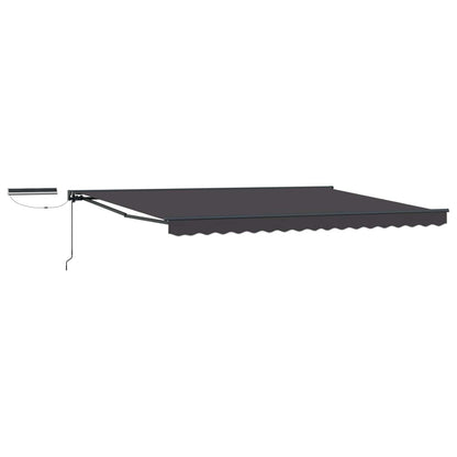 vidaXL Electric Retractable Awning Anthracite 4.5 x 3.5 m