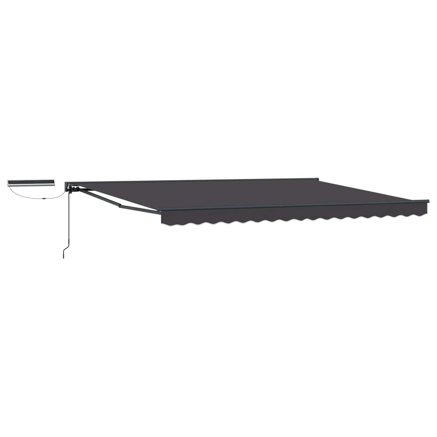 vidaXL Electric Retractable Awning Anthracite 4.5 x 3.5 m