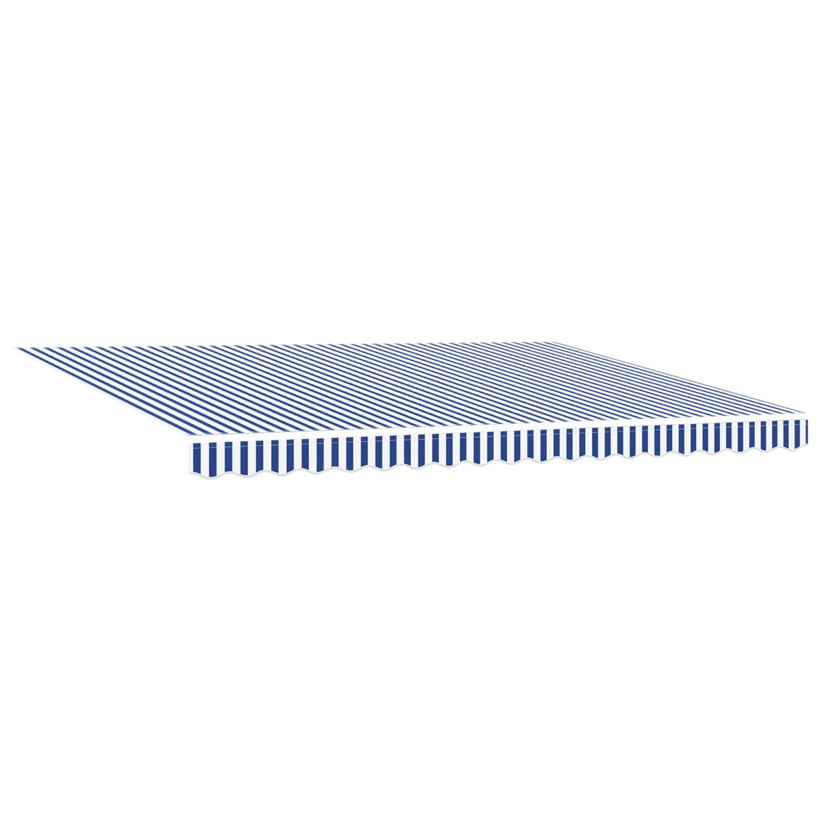 vidaXL Electric Retractable Awning Blue, White and Anthracite 5 x 3 m