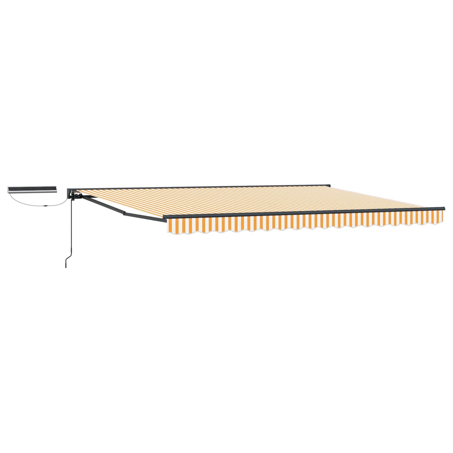 vidaXL Electric Retractable Awning 5 x 3.5 m Polyester with PU coating