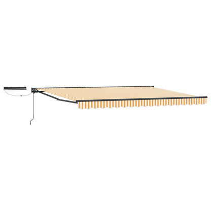 vidaXL Electric Retractable Awning 5 x 3.5 m Polyester with PU coating