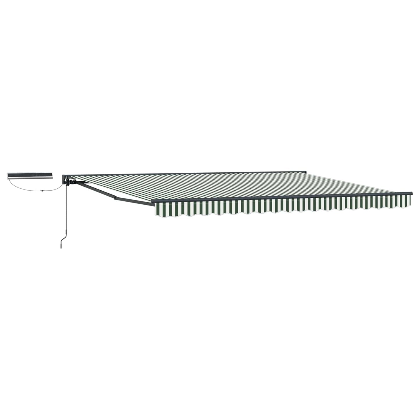 vidaXL Electric Retractable Awning 5 x 3.5 m Polyester with PU coating