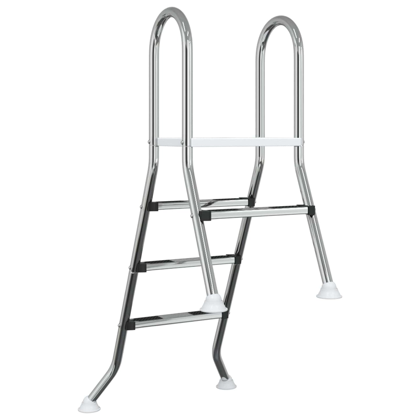 vidaXL Partially in-Ground Pool Ladder 172 x 106 cm 3-Step