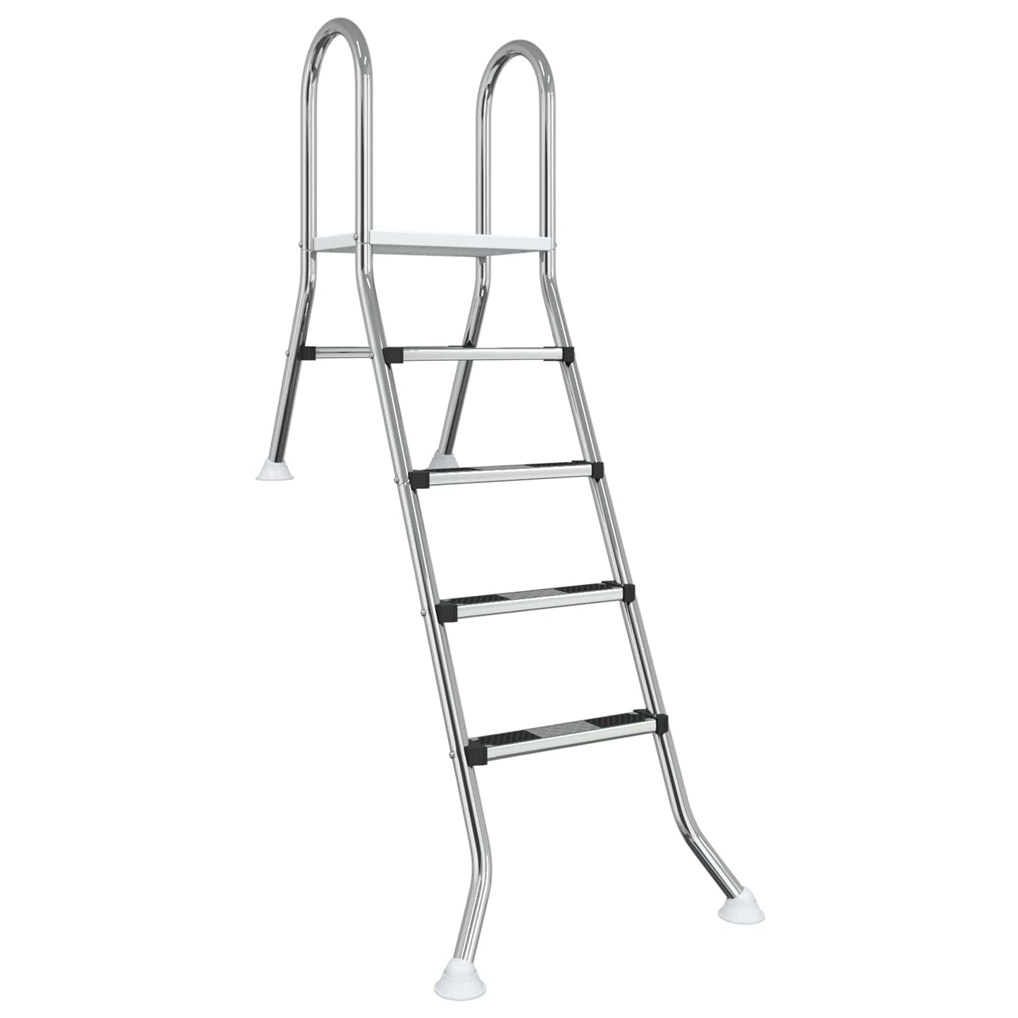vidaXL Partially in-Ground Pool Ladder 195 x 116 cm 4-Step