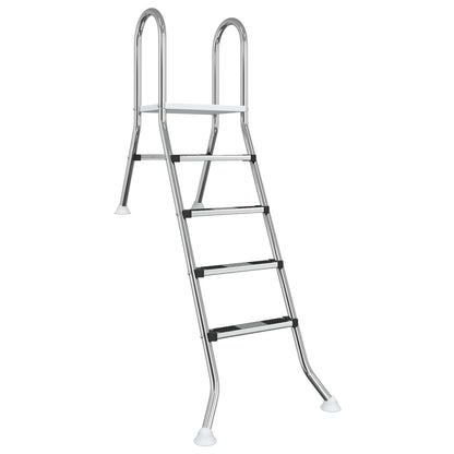 vidaXL Partially in-Ground Pool Ladder 195 x 116 cm 4-Step