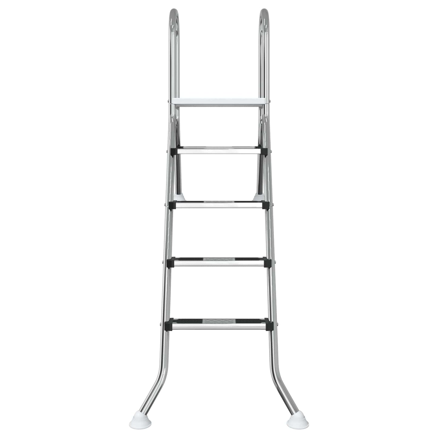 vidaXL Partially in-Ground Pool Ladder 195 x 116 cm 4-Step