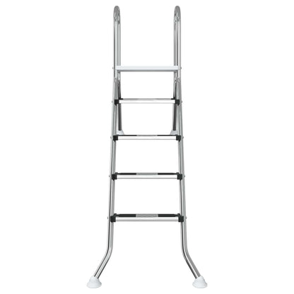vidaXL Partially in-Ground Pool Ladder 195 x 116 cm 4-Step