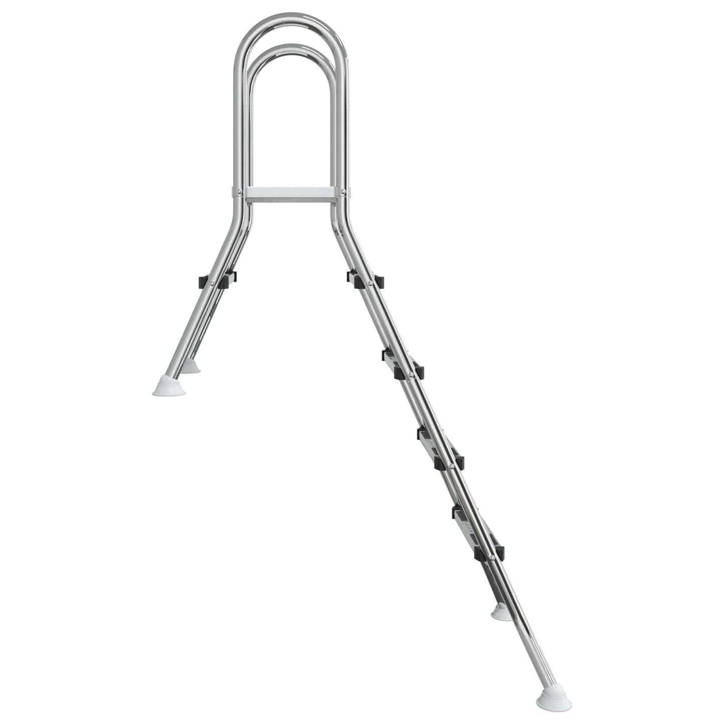 vidaXL Partially in-Ground Pool Ladder 195 x 116 cm 4-Step