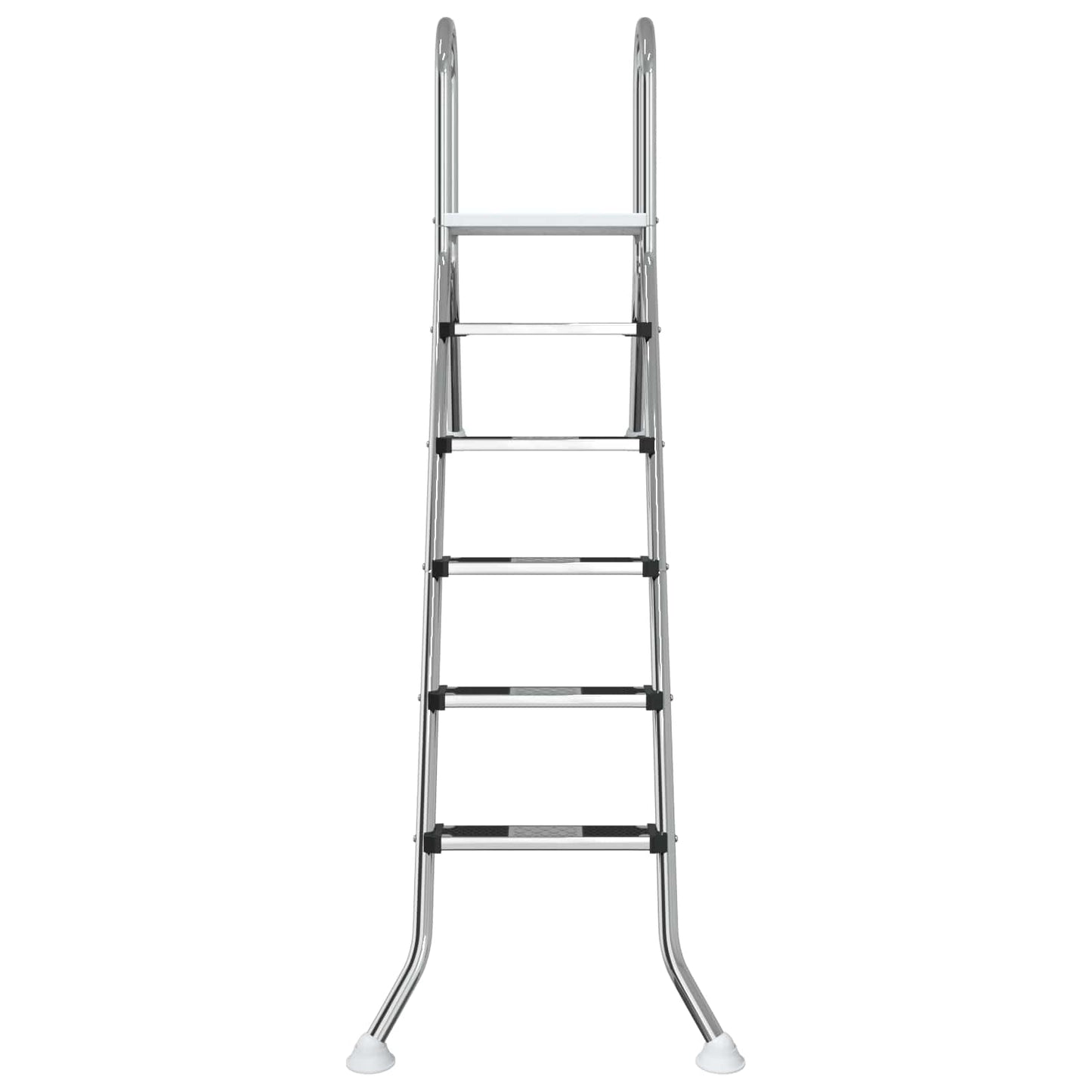 vidaXL Partially in-Ground Pool Ladder 222 x 128 cm 5-Step