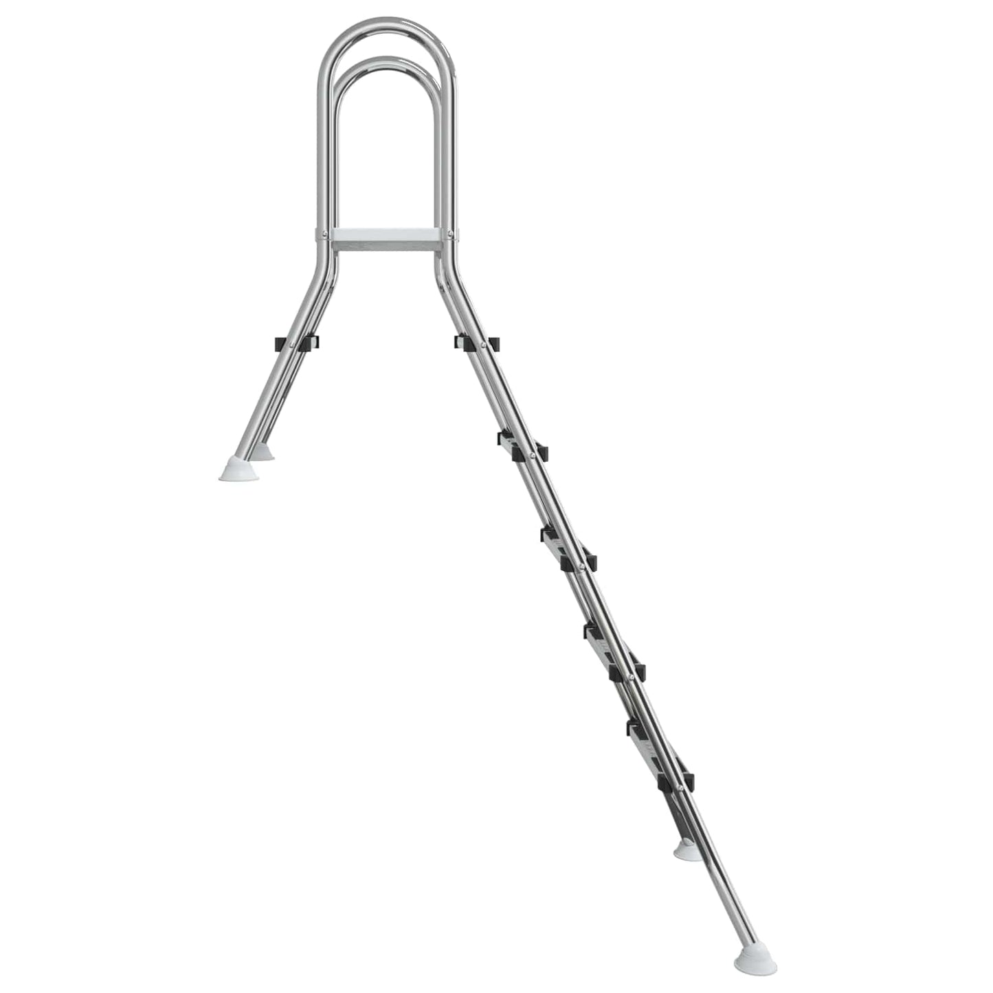 vidaXL Partially in-Ground Pool Ladder 222 x 128 cm 5-Step