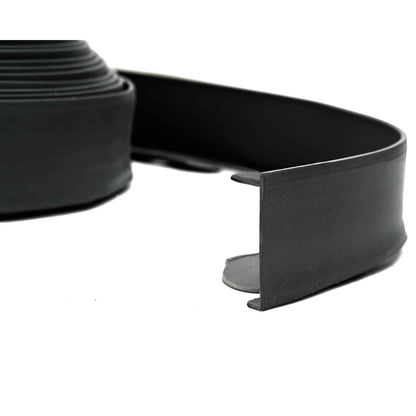 vidaXL Lawn Edgings Black 3000 x 4 x 5 cm Plastic