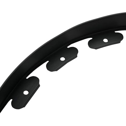 vidaXL Lawn Edgings Black 3000 x 4 x 5 cm Plastic