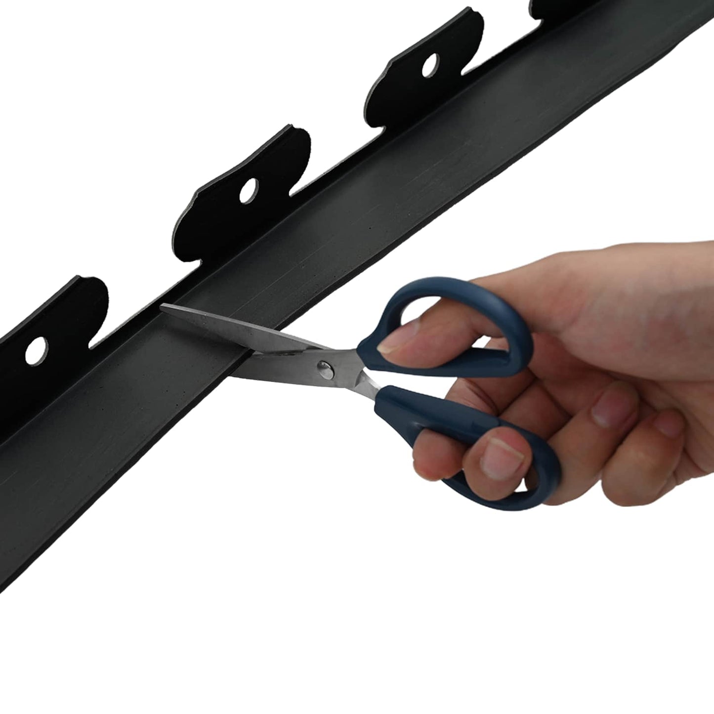 vidaXL Lawn Edgings Black 3000 x 4 x 5 cm Plastic