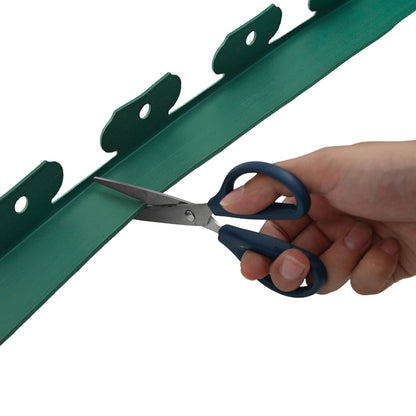 vidaXL Lawn Edgings Green 1000 x 4 x 5 cm Plastic