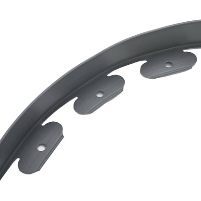 vidaXL Lawn Edgings Grey 5000 x 4 x 5 cm Plastic