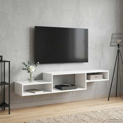 vidaXL Wall-mounted TV Cabinet Wall-Mounted White 150 x 28 x 26 cm