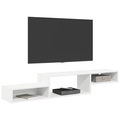 vidaXL Wall-mounted TV Cabinet Wall-Mounted White 150 x 28 x 26 cm