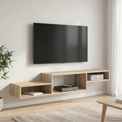 vidaXL Wall-mounted TV Cabinet Wall-Mounted Sonoma Oak