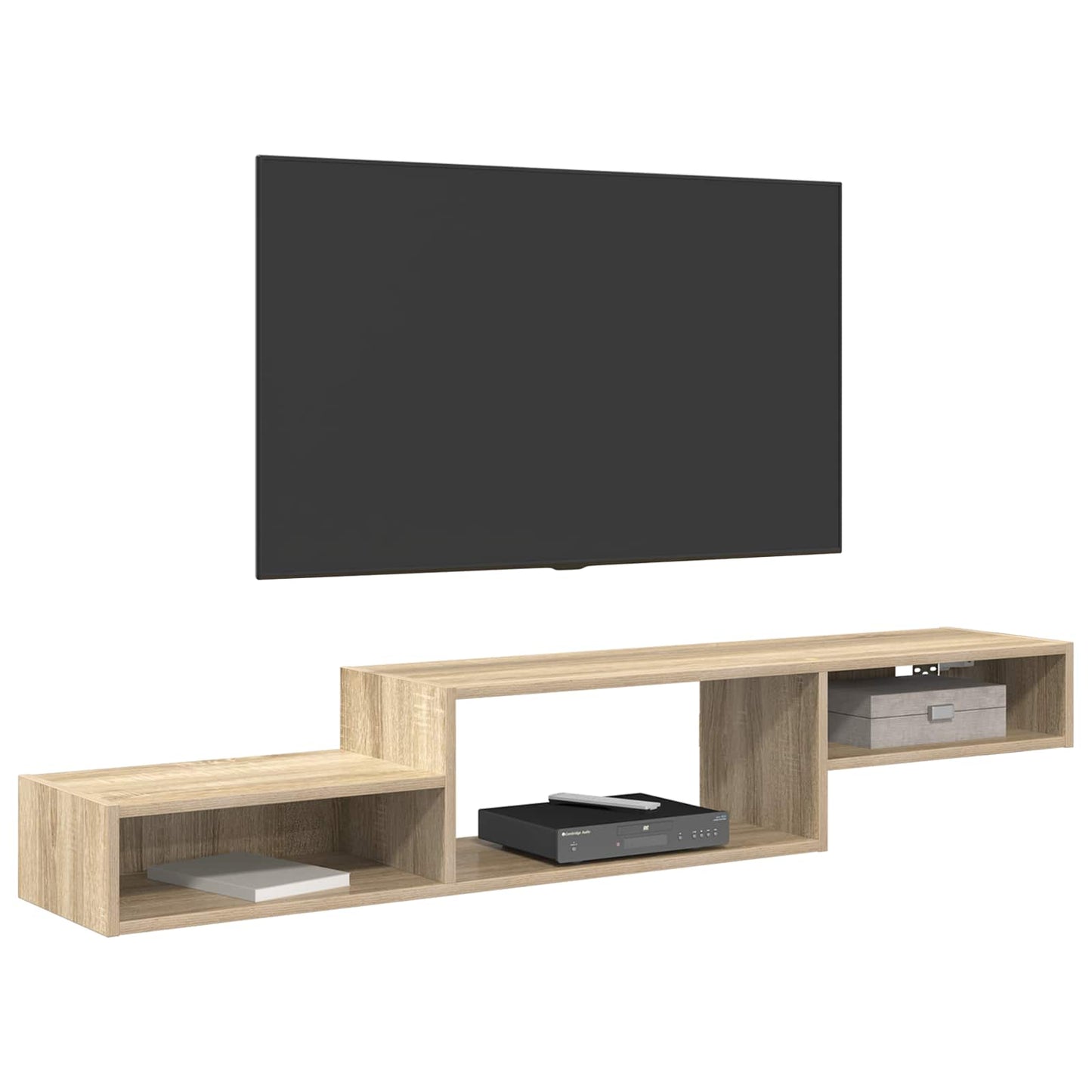 vidaXL Wall-mounted TV Cabinet Wall-Mounted Sonoma Oak