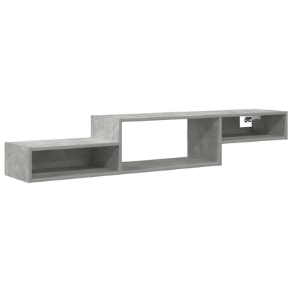 vidaXL Wall-mounted TV Cabinet Wall-Mounted Concrete Grey