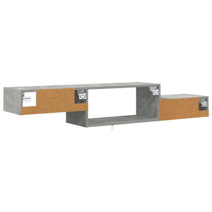 vidaXL Wall-mounted TV Cabinet Wall-Mounted Concrete Grey