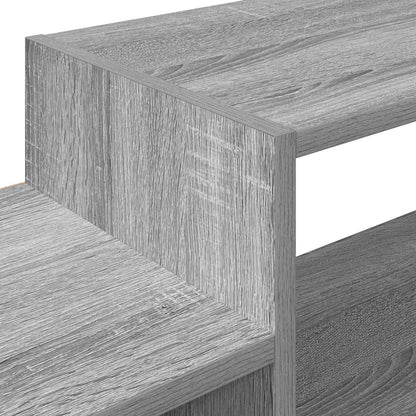 vidaXL Wall-mounted TV Cabinet Wall-Mounted Grey Sonoma