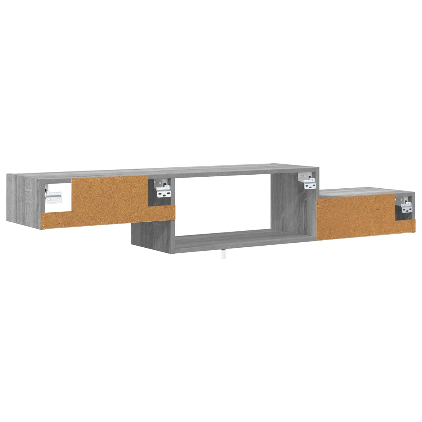 vidaXL Wall-mounted TV Cabinet Wall-Mounted Grey Sonoma