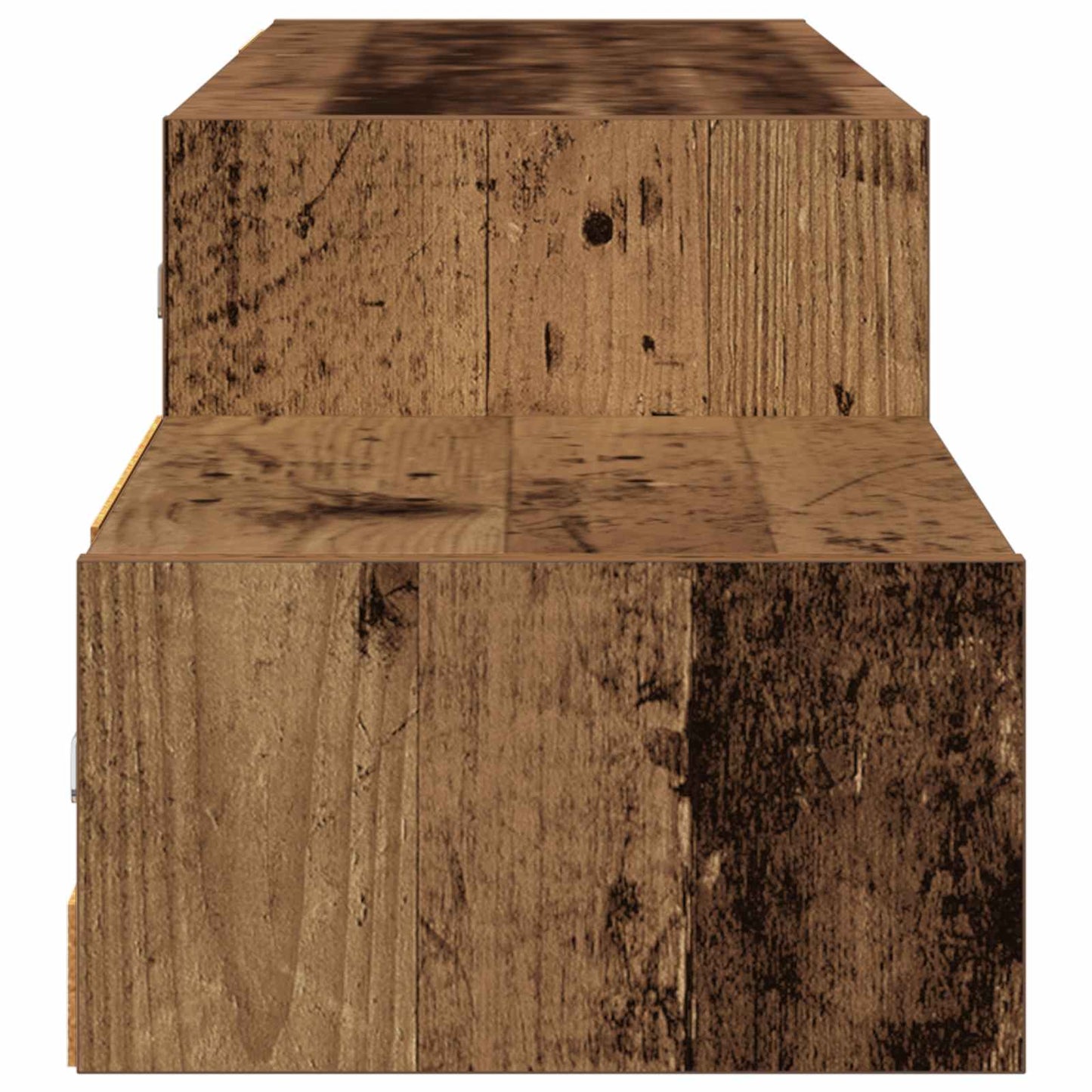 vidaXL Wall-mounted TV Cabinet Wall-Mounted Old Wood 150 x 28 x 26 cm