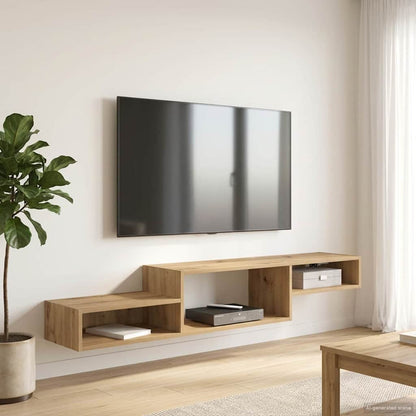 vidaXL Wall-mounted TV Cabinet Wall-Mounted Artisan Oak