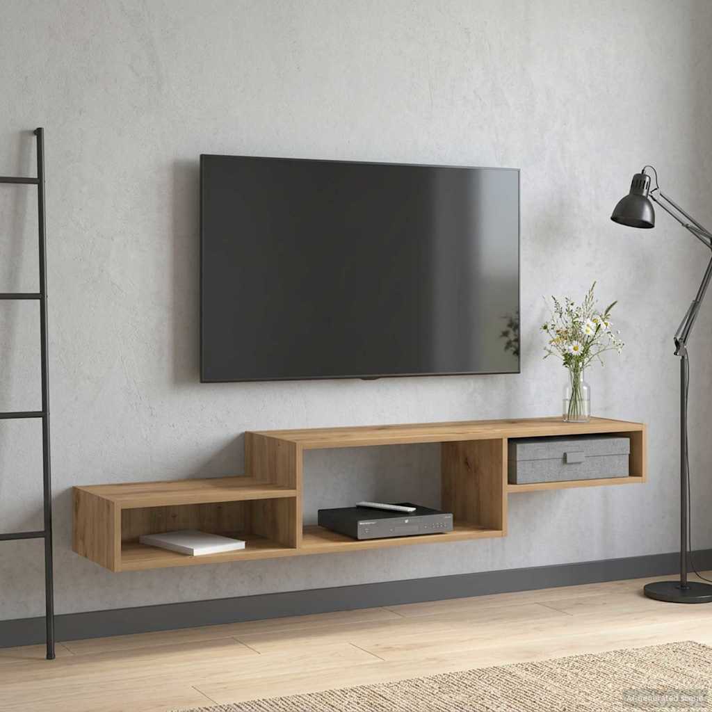 vidaXL Wall-mounted TV Cabinet Wall-Mounted Artisan Oak