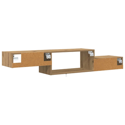 vidaXL Wall-mounted TV Cabinet Wall-Mounted Artisan Oak